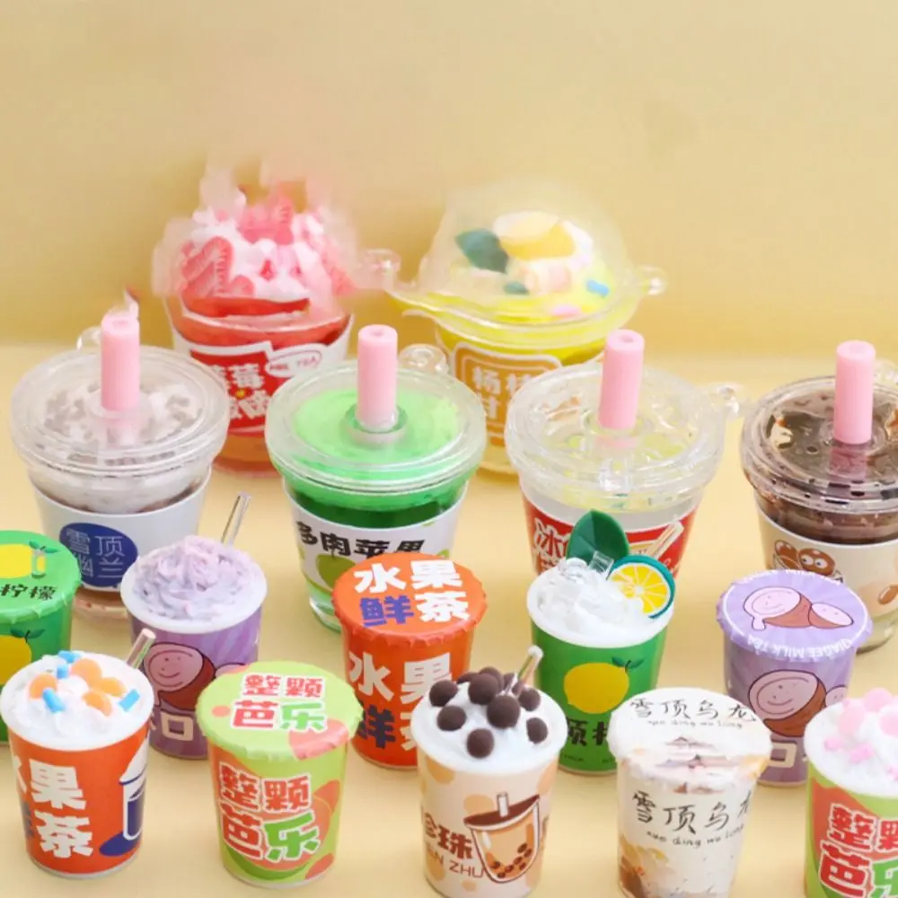 New Handmade DIY Cream Gel Milk Tea Cup Creative Cute DIY Cream Gel Material Bag Cartoons Children\'s Toys Birthday Gift