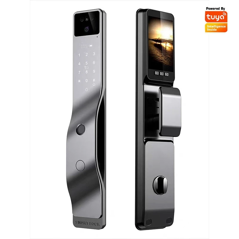 Tuya Face Recognition Fingerprint Smart Door Lock APP Remote Control Password IC Card Key Unlock Way Electronic Home Door Lock