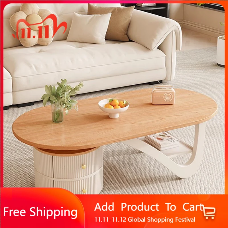 

Drawers Storage Coffee Table Nordic Designer Living Room Modern Coffee Table Decoration Simple Mesa Auxiliar Home Furniture