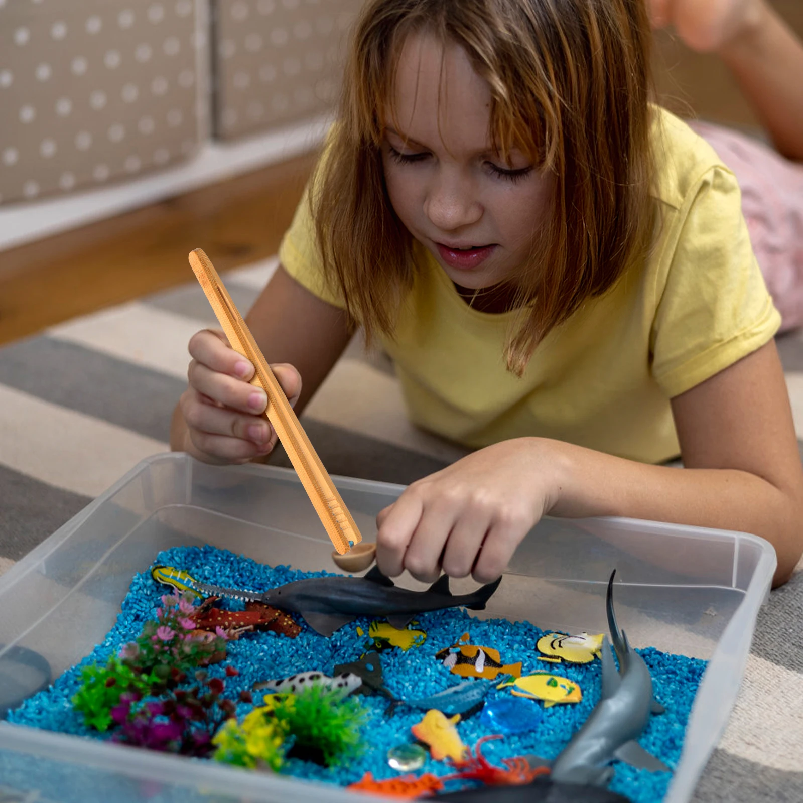 Pinzas de madera para niños, herramienta de entrenamiento de habilidades motoras finas, pinzas de cuentas educativas Montessori, juguete de desarrollo infantil, 4 Uds.