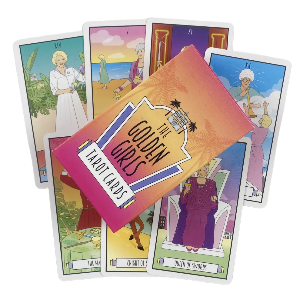 The Golden Girls Tarot Cards Divination Friends Deck English Versions Edition Oracle Board Playing Game For Party