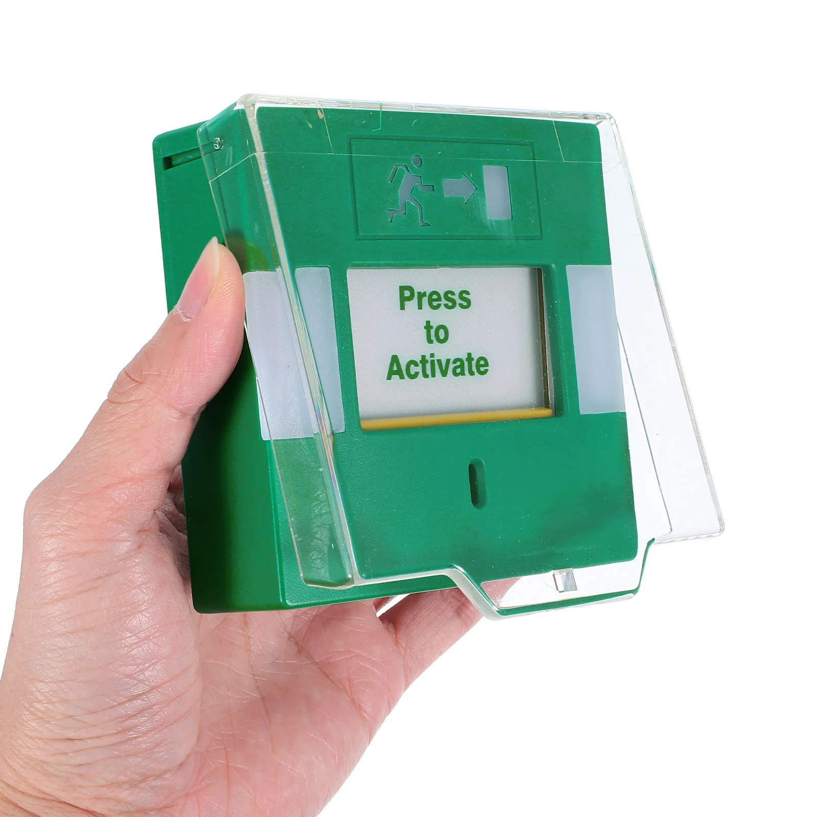 

Кнопка аварийной остановки с крышкой, функцией ручного сброса, четкой маркировкой и тактильной обратной связью для безопасного отключения промышленного оборудования