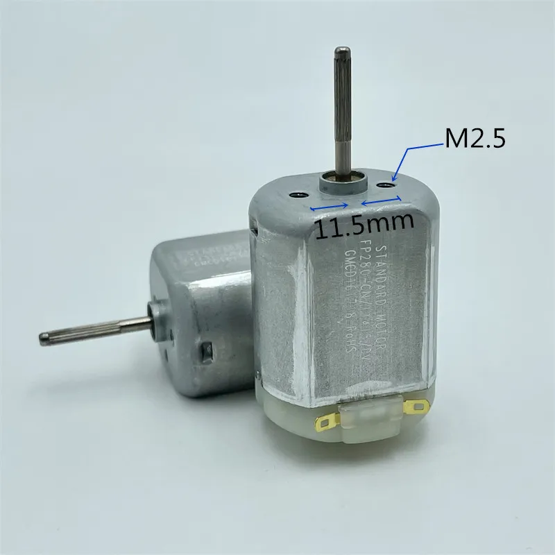 Motore Standard s. M.C FP280-CN/11415 DC 12V 14.4V 5900RPM Mini 24mm motore elettrico piatto albero scanalato spazzatrice fai da te Robot Cleaner