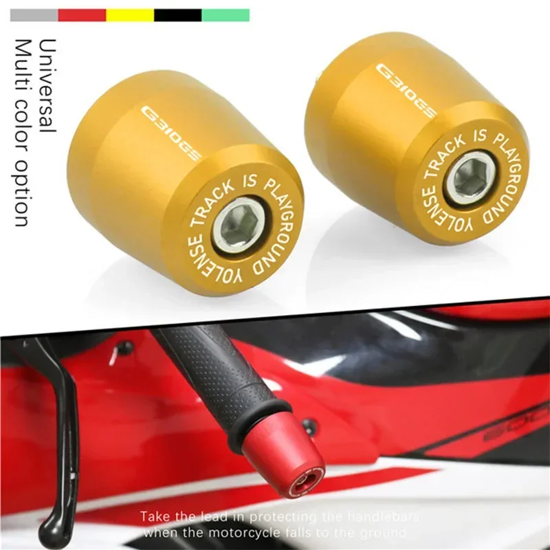 For BMW G310GS G310R G310 GS F800R Motorcycle Handle Bar End Handlebar Grips Ends Cap Plug Slider Counterweight Cover