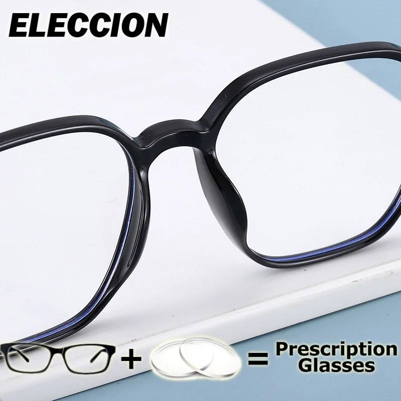 ELECCION نظارات طبية TR90 إطار مربع مكافحة نظارات الضوء الأزرق تخصيص النساء نظارات للقراءة قصر النظر الشيخوخي #5