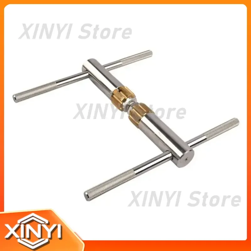 for Bicycle Tap Tapping Tool Five-Way Tap Wrench Crankshaft Thread Repairs Tool with L/R End Taps