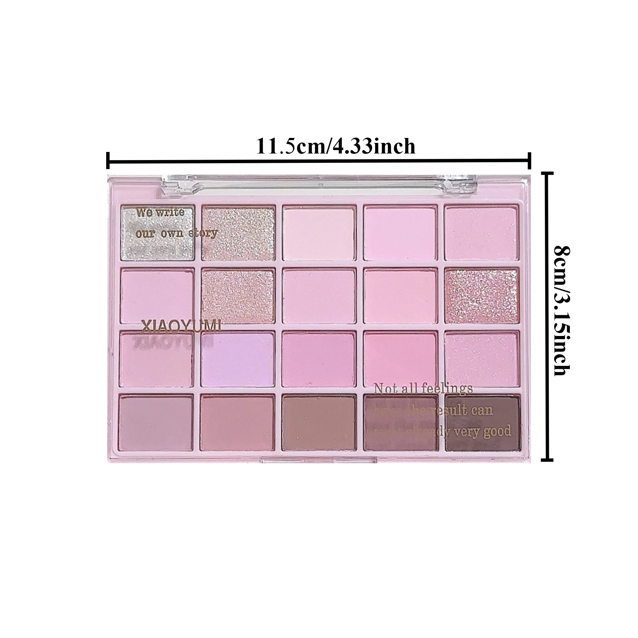 Palette di ombretti caldi da 20 colori: toni romantici fumosi e rosa, opachi e glitter, pigmento elevato, a prova di sbavature, trucco di bellezza