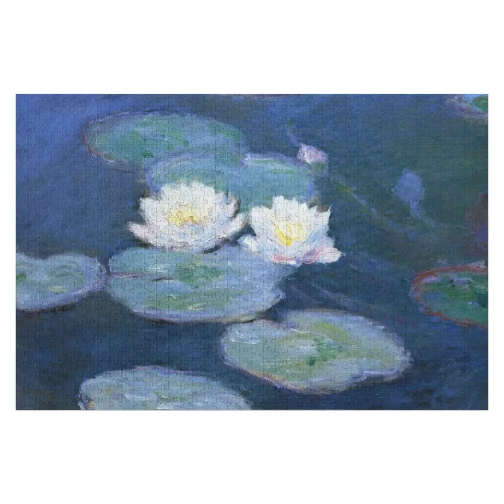 Two Water Lilies Monet Fine Art Jigsaw Puzzle Personalised Personalized Child Gift Puzzle