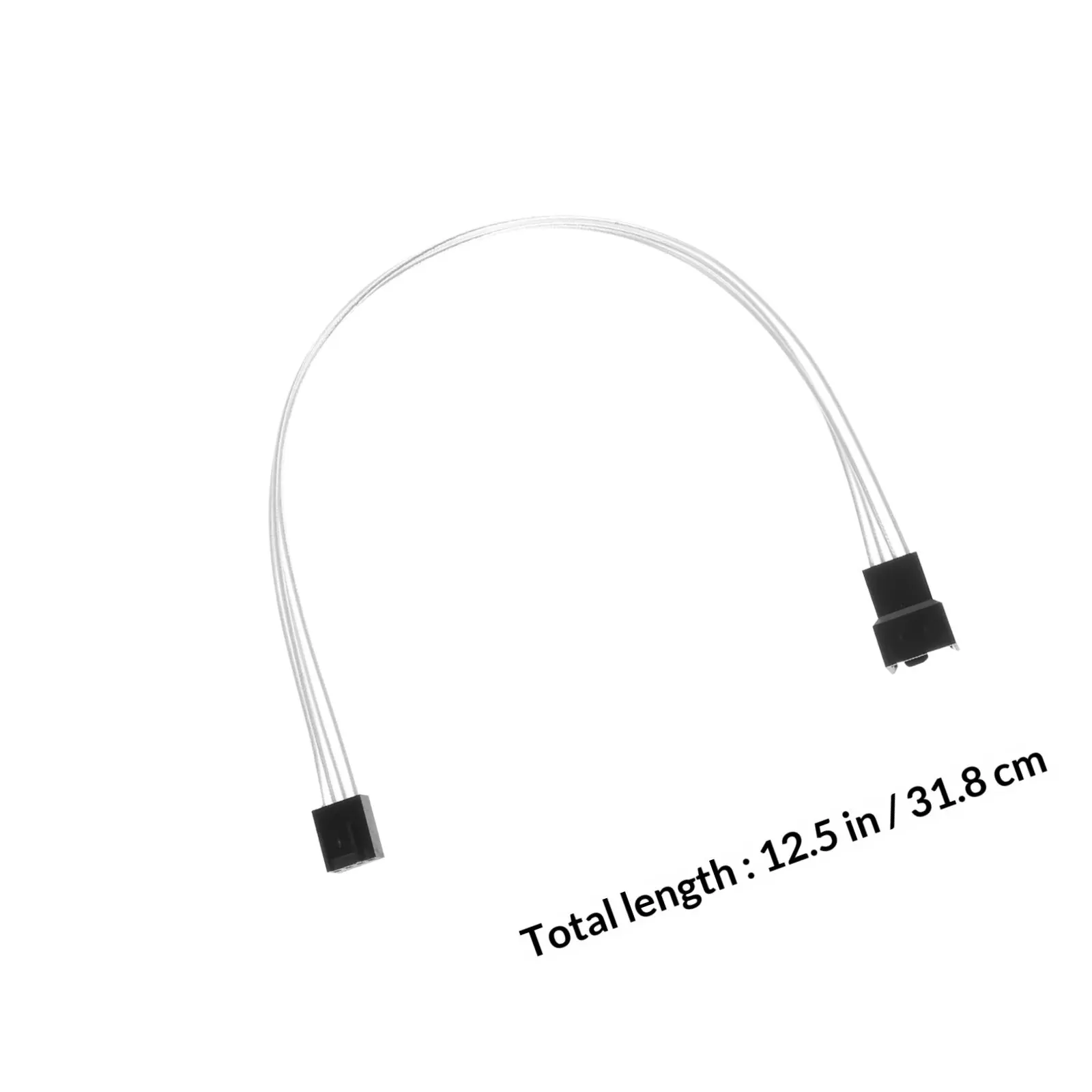 3Pcs Pwm Fan Power Extension Cable 4-Pin Pc Cooling Fan Power Supply Cable for Motherboard Atx Case High Conductivity