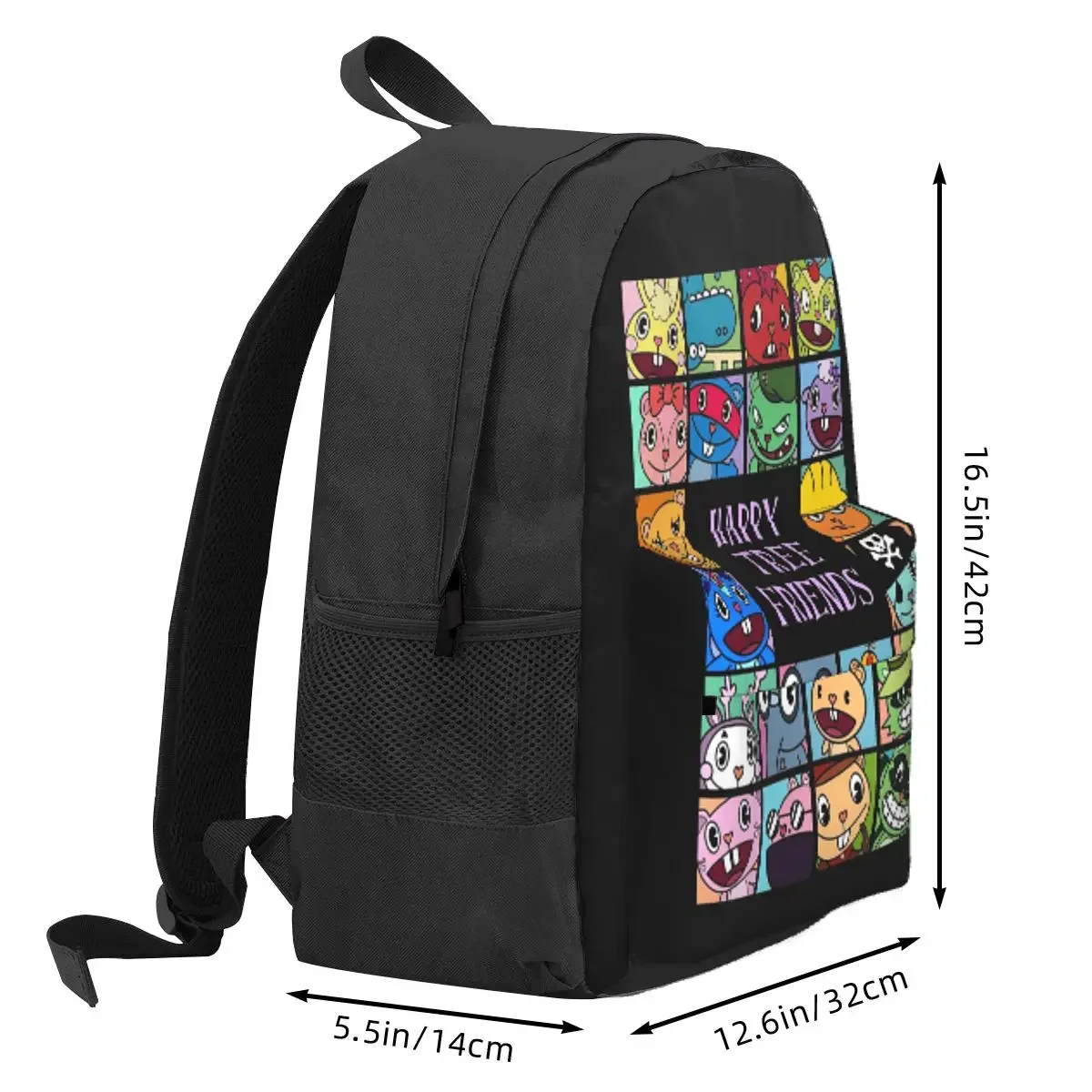 Happy Tree Friends Backpack Daypack Large Capacity Children BookBag School Bag Shoulder Bags for Men Women