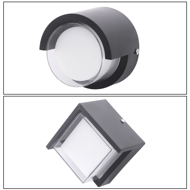 5W Led Outdoor Wall Light Waterproof IP65 Led Outdoor Lighting Porch Lights Balcony Garden Villa Decorate Lights Black