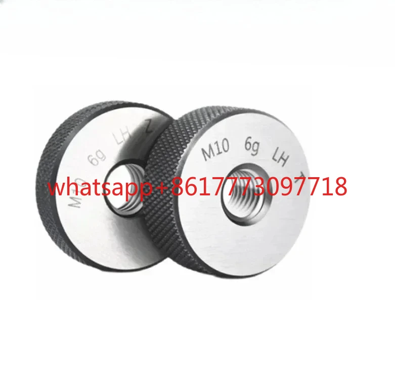 M3 M4 M5 M6 M8 M10 M12 M16 M20 6G LH Metric Ring Gauge GO And NO GO Left Hand Thread Gage Support Customized