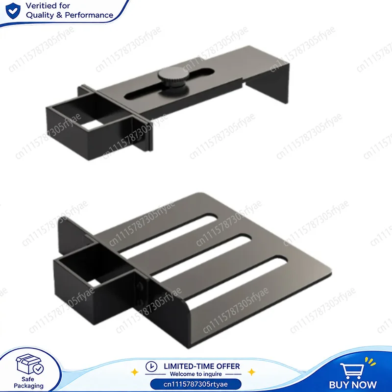 Desktop PC Case Fixed Hanging Tray Bracket Adjustable Mainframe Holder for Standing Desk Space Saving Computer Mount