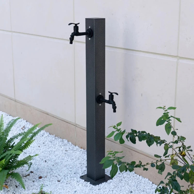 

Custom stainless steel outdoor faucet garden watering water faucet outdoor antifreeze water column courtyard double head floor f