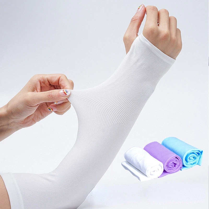 

UV Protection Cooling Arm Sleeves Summer Sun Block Breathable Arm Cover Sports Sleeve for Cycling Driving Running Arm Sleeves