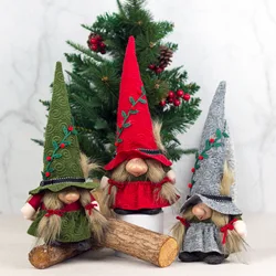 Christmas Decorations Forest Man Ornaments Pointed Hat Big Nose Dwarf Gnome Short Leg Doll Ornaments