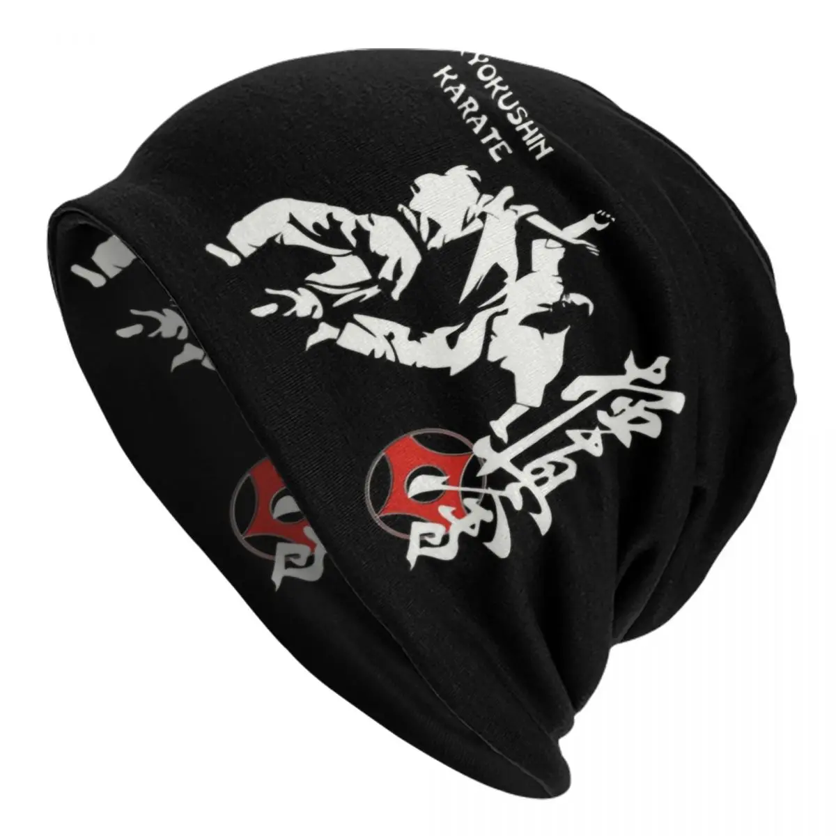 

Custom Kyokushi Karate Kumite Scene Bonnet Hat Knit Hats Unisex Adult Fighter Martial Arts Warm Winter Skullies Beanies Caps