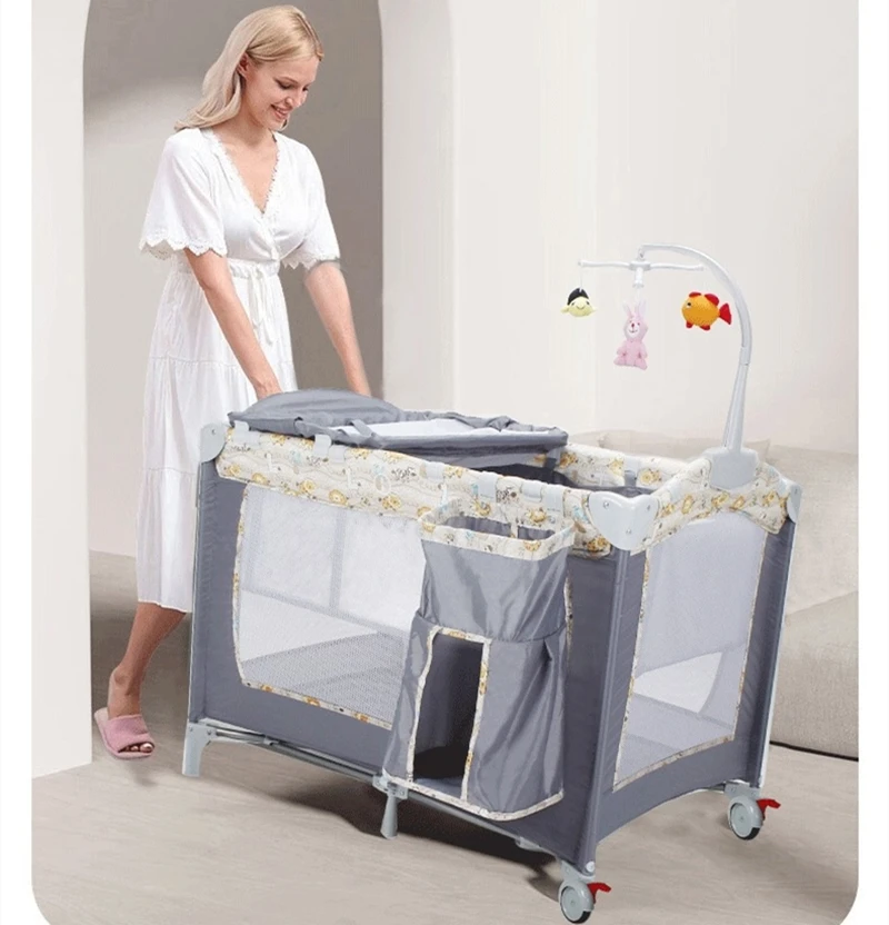 Multifunctioneel babybedje Babynest Wieg Wieg Babybedje Reisbed Gemakkelijk op te vouwen met commode