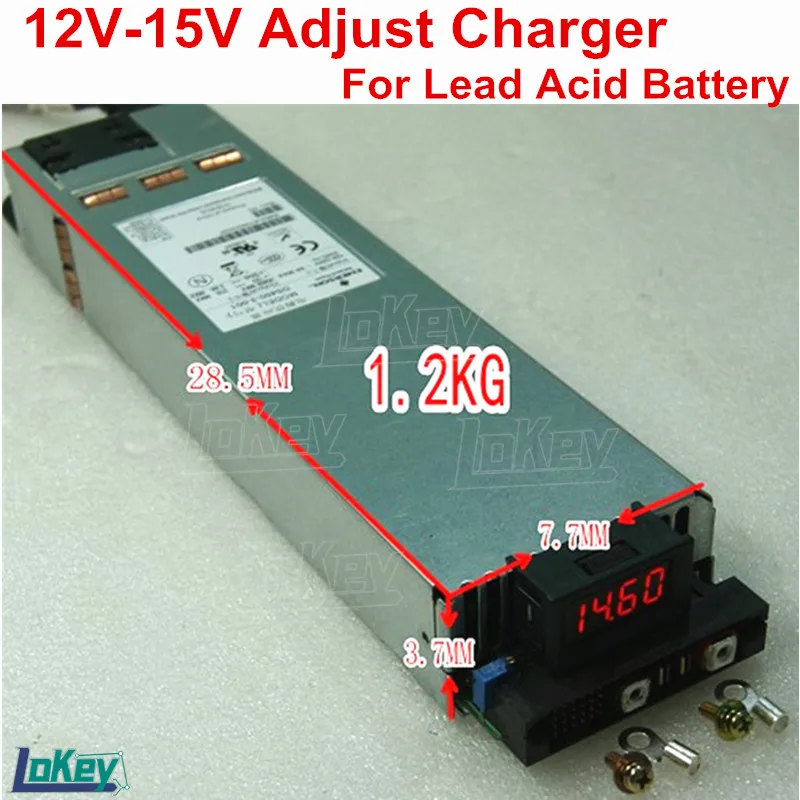 

12V-15V adjust fast charger 37A for liquid GEL free maintance lead acid battery 12V car RV camper UPS Storage battery