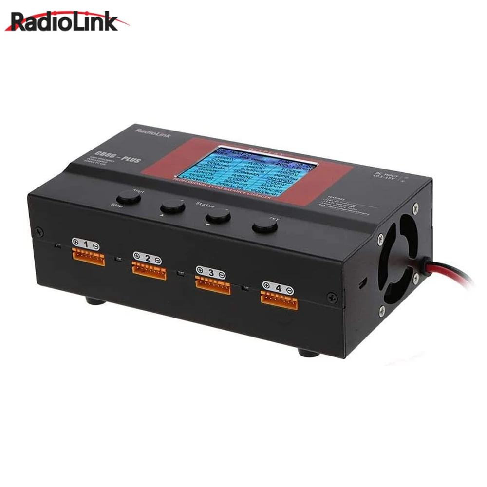 Radiolink CB86 Plus Balance Charger for RC 8 Pcs 2-6S Lipo Battery At One Time Professional Charger for RC Car Truck Helicopter