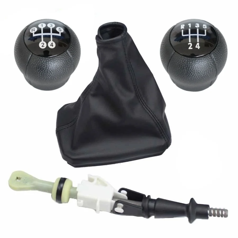 For Opel CORSA C Custom Automatic Car 5 Speed Manual Gear Shift Knob with Boot Cover Lever Stick