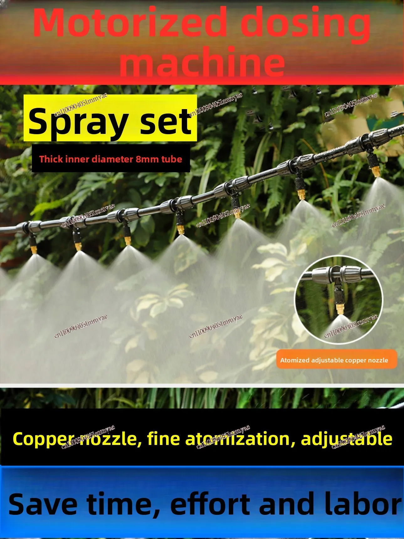 

Spray Set Agricultural Mechanical Dispenser Electric Sprayer Copper Nozzle Adjustable Atomizing Low Pressure Nozzle Spray Gun