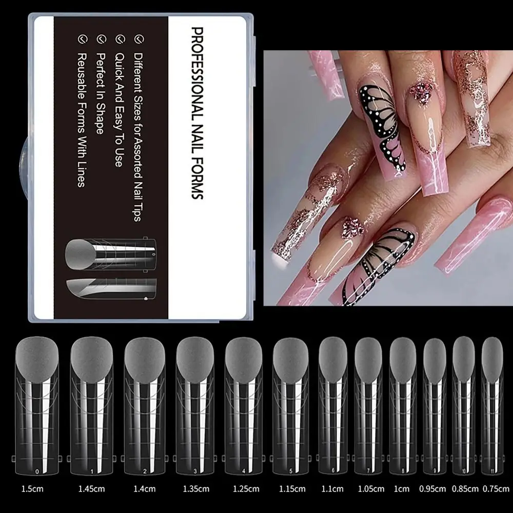 120Pcs/Box 12 Sizes False Nails Tips Rapid Extension Pre-shape Gelly Nail Tips Tip Full Cover Nails Art Tool Press on Nails