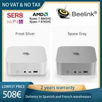 Beelink SER8 Powerfull AI PC AMD Ryzen 7 8845HS Mini PC 32G DDR5 1T NVME PCIe4.0 SSD USB4.0 2.5Gbps Desktop Gaming Computer