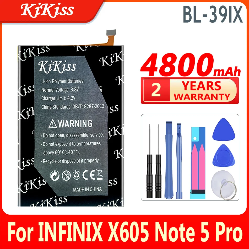 KiKiss Powerful Battery BL-44CX BL-49FX BL-44AX BL-39IX For Infinix X687/Zero 8/8i CE9 Hot 8 9 Note 4/5 pro Spark 5 Pro X655