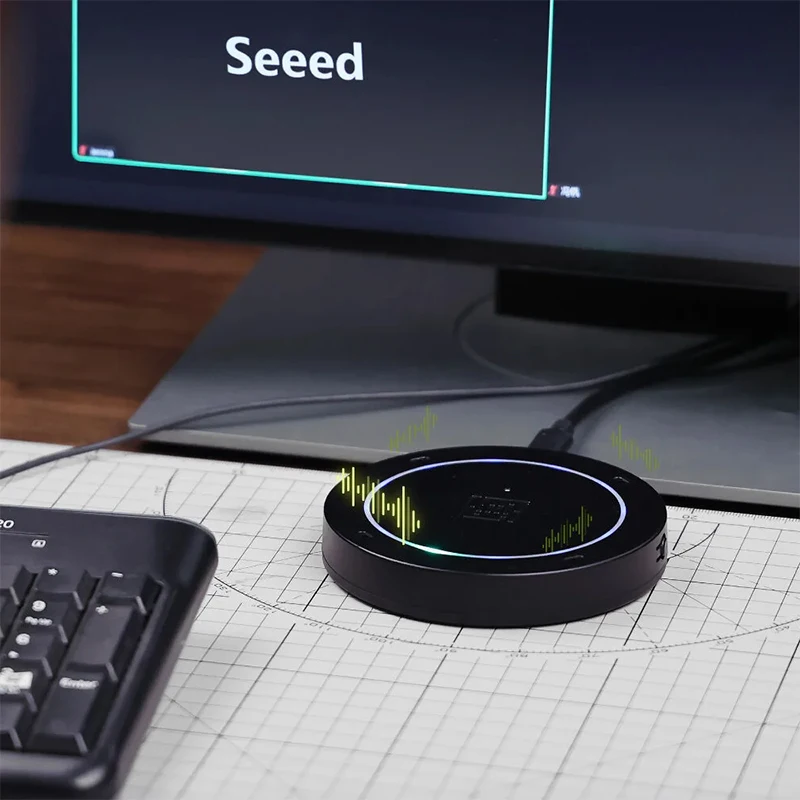 Seeed ReSpeaker V3.0 XVF3800 ESP32-S3 4-Mic Array USB AI Microphone Noise Reduction Far Field Pickup Plug&Play for Conference