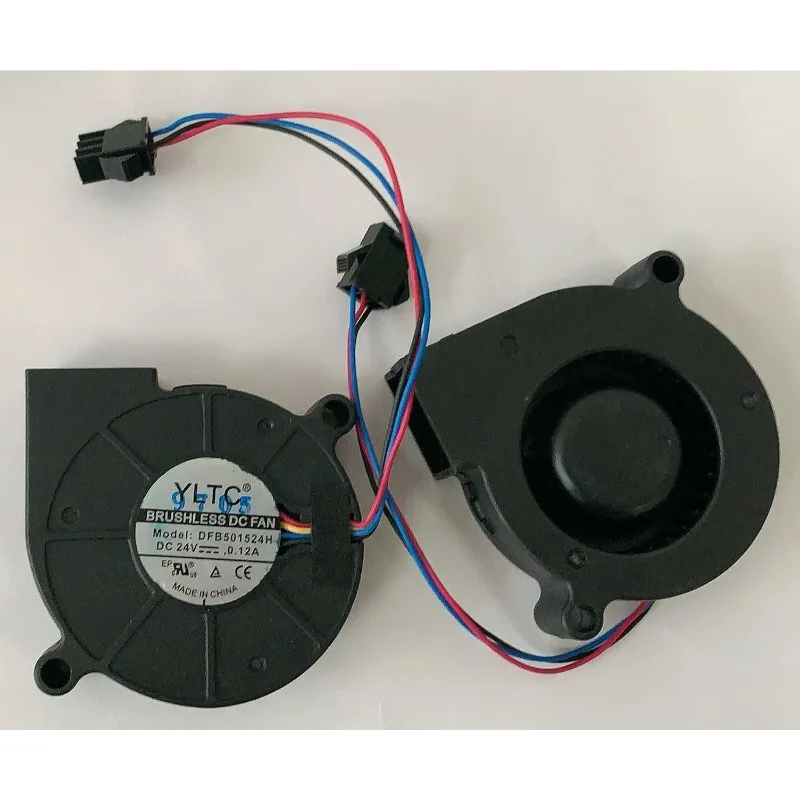 New Fan DFB501524H 24V 0.12A 4-wire PWM Turbo Blower Dual Ball Cooling Cooler Fan 5cm 5015 50*50*15mm