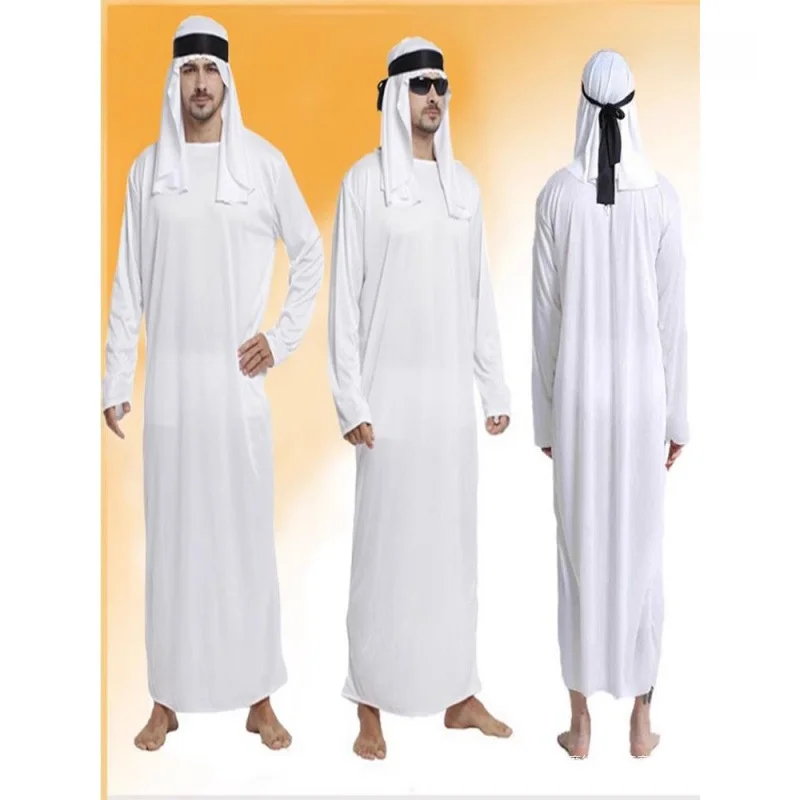 زي أداء الهالوين التأثيري للرجال البالغين زي الأميركية العربية رئيس الزي المرحلة العرقية النسائية Faion التقليدية دكتور