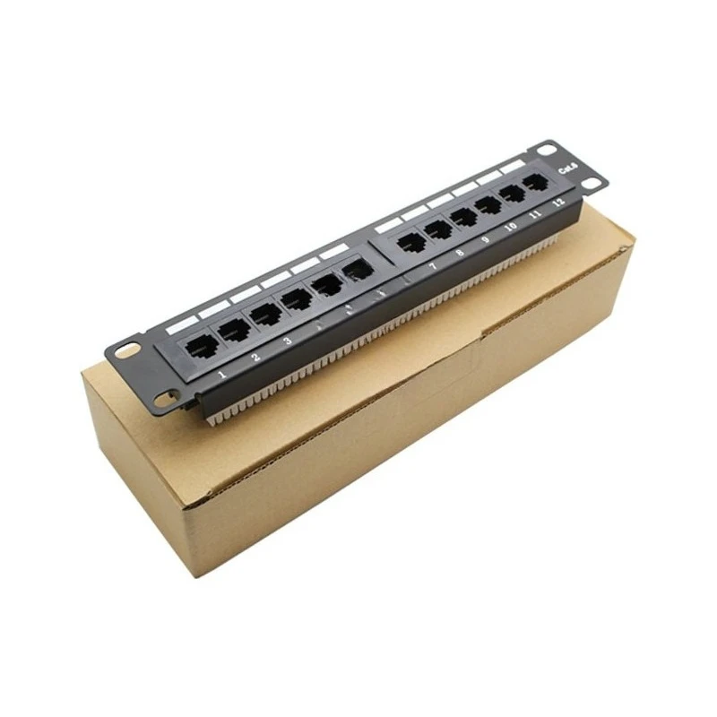 For UTP Super Five Six 12-port Distribution Frame Rj45 Network Rack Without Bracket, Through Frame Pack of Five