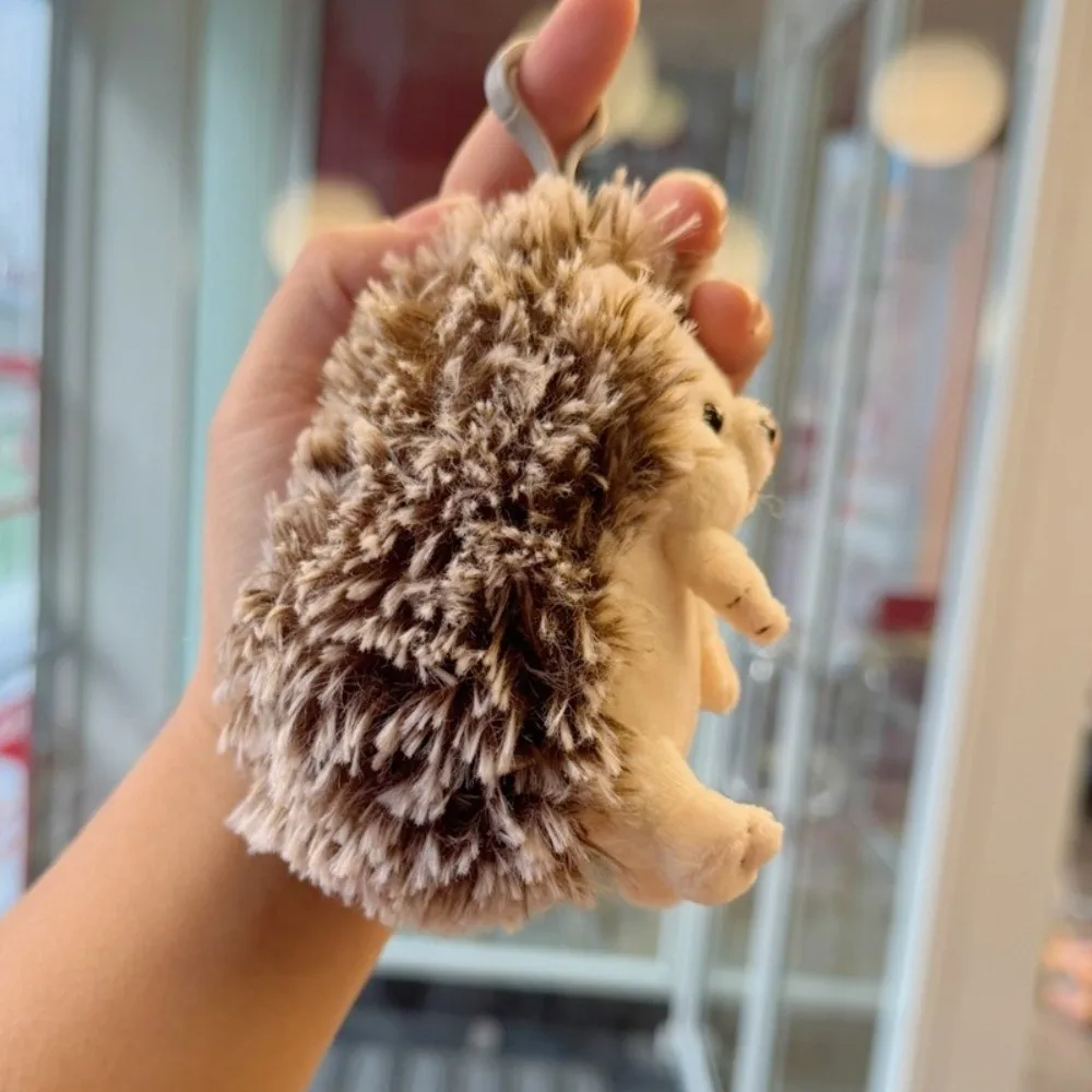 Neuer süßer Igel-Spielzeug-Schlüsselanhänger, weiches Tier, schlafender Begleiter, Raumdekoration, Tasche, Dekor, Anhänger, Geburtstagsgeschenk