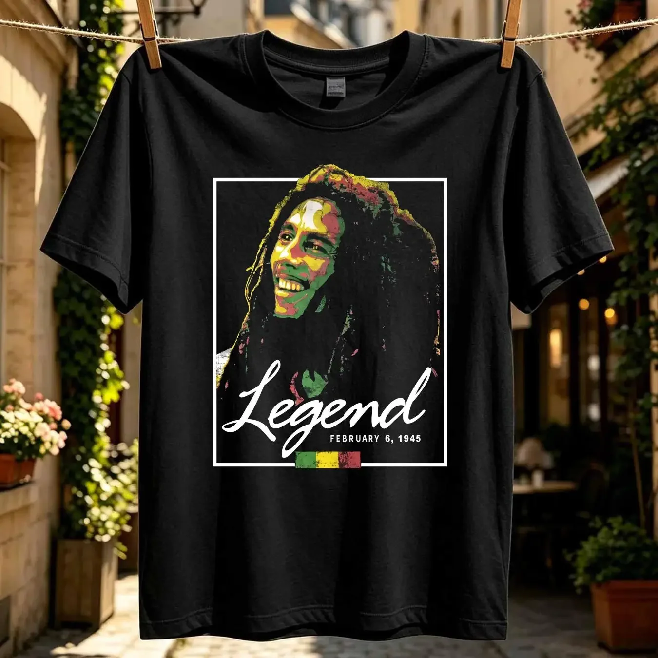 washed T Shirt Zion Rootswear Bob Marley Legend ConcerT Large Black Jamaica Rasta Reggae vintage Washed Casual graphic