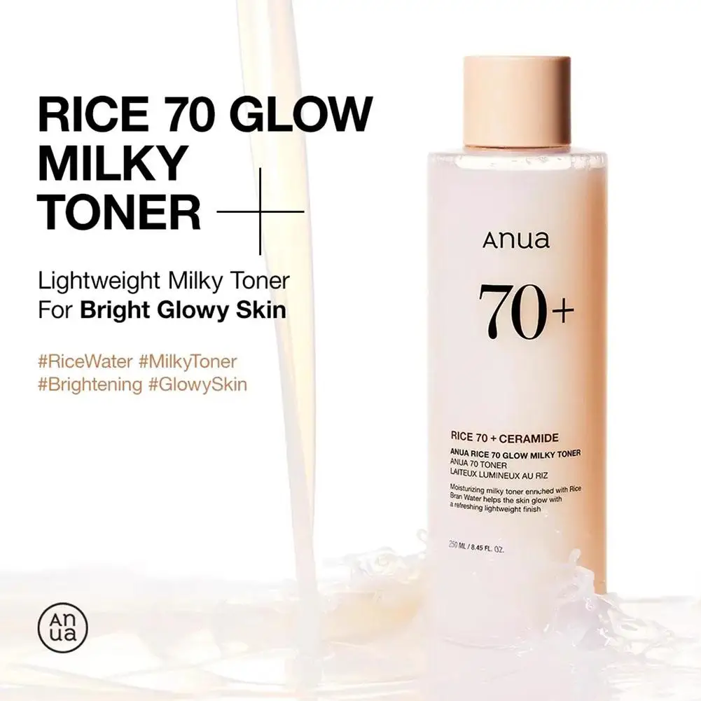 

250ML Rice Soothing Toner Rice Ceramide Hydrating Facial Toner for Sensitive Skin, Moisturizing & Calming, Skin Barrier Repair