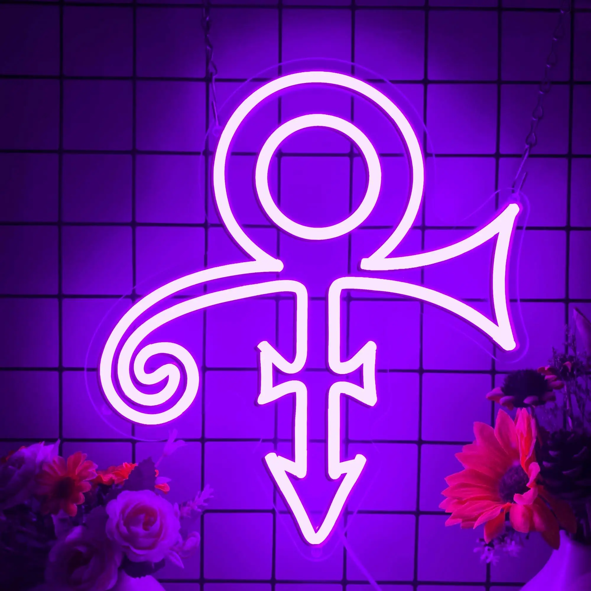 

Prince Purple Symbol Neon Signs for Wall Decor Music Singer Love Neon Light for Man Cave Bar Music Studio Party Birthday Gifts