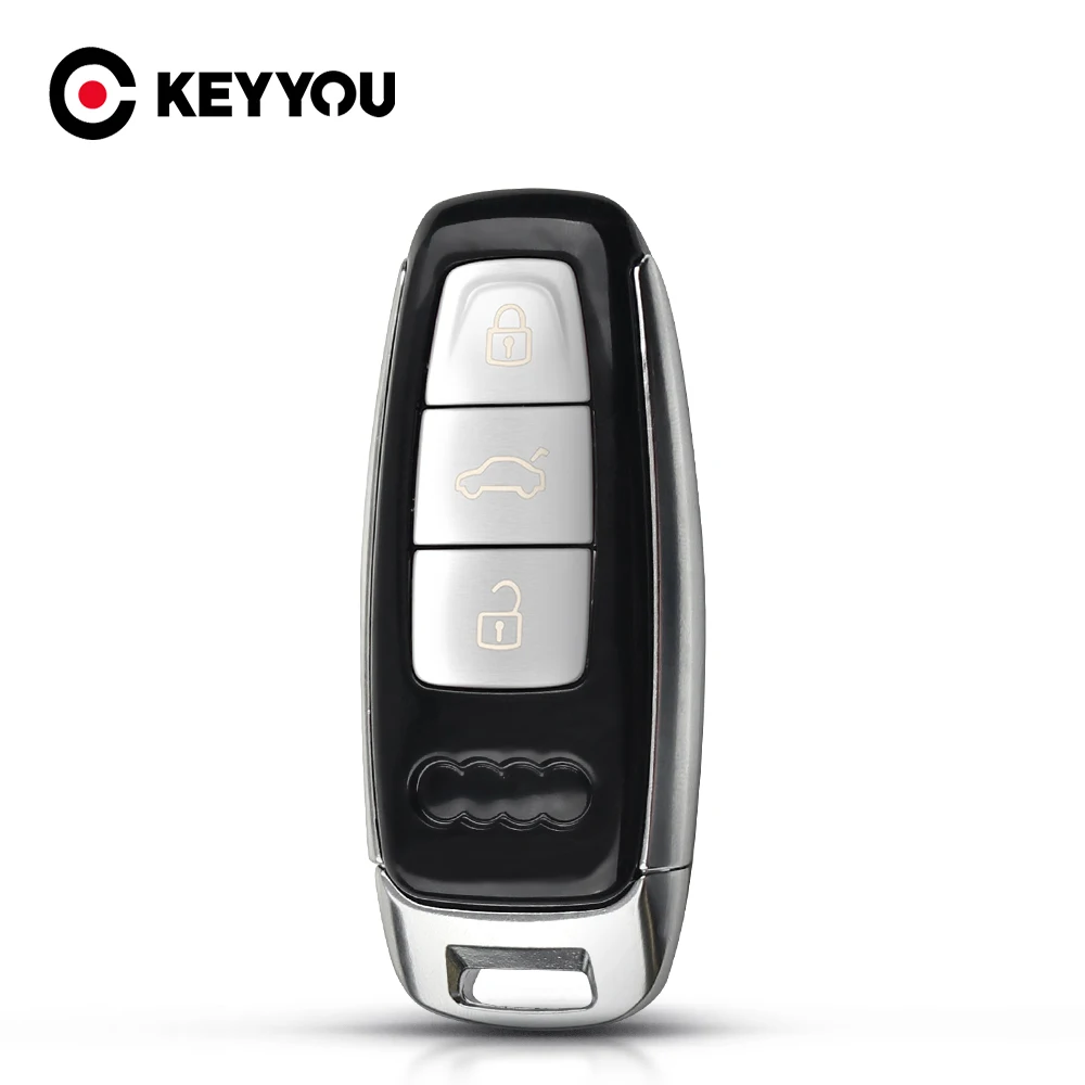 

KEYYOU 3 Buttons Remote Car Key Shell Case Fob For Audi A6 C8 A7 A8 Q8 2017-2020 Fob Case Replacement New Arrivel