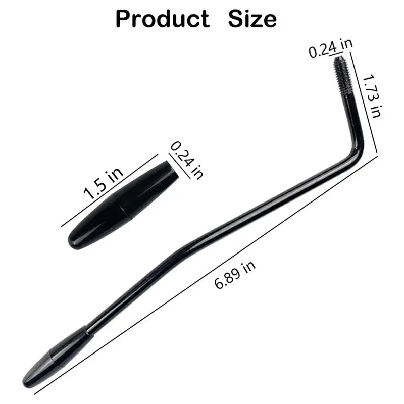 (AD10) 4 Pieces 6Mm Thread Tremolo Arm Whammy Bar,Metal Tremolo Arm with Tip for Stratocaster Electric Guitar Tremolo System