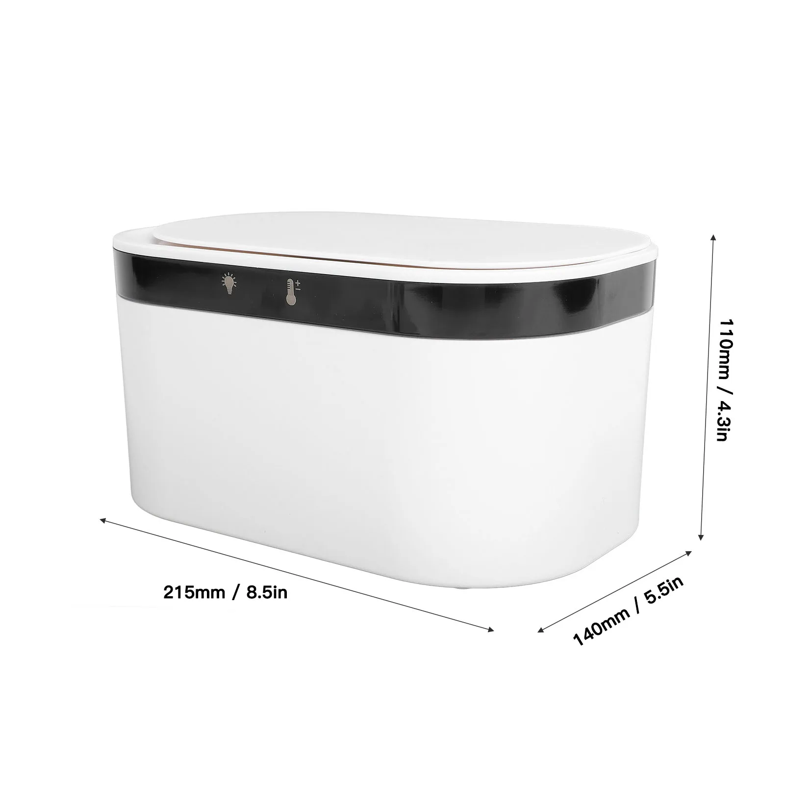 Baby Wipe Warmer Constant Temperature USB Powered Wet Wipes Heater Dispenser with Night Light White