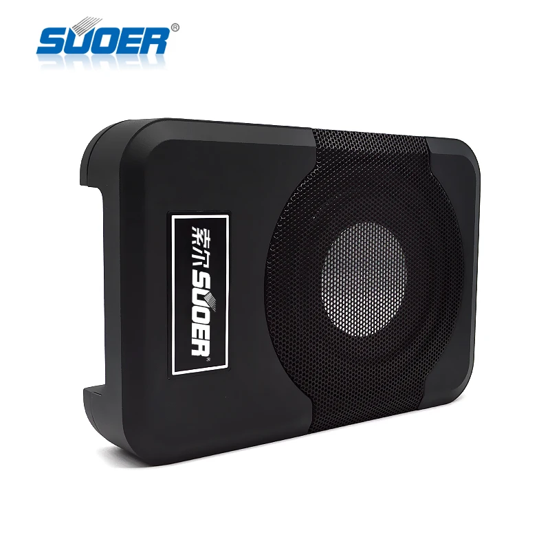 Suoer رائجة البيع 8 بوصة مسطحة مضخم صوت سيارة تحت المقعد rms 300 واط الفرعية السيارات مضخم الصوت