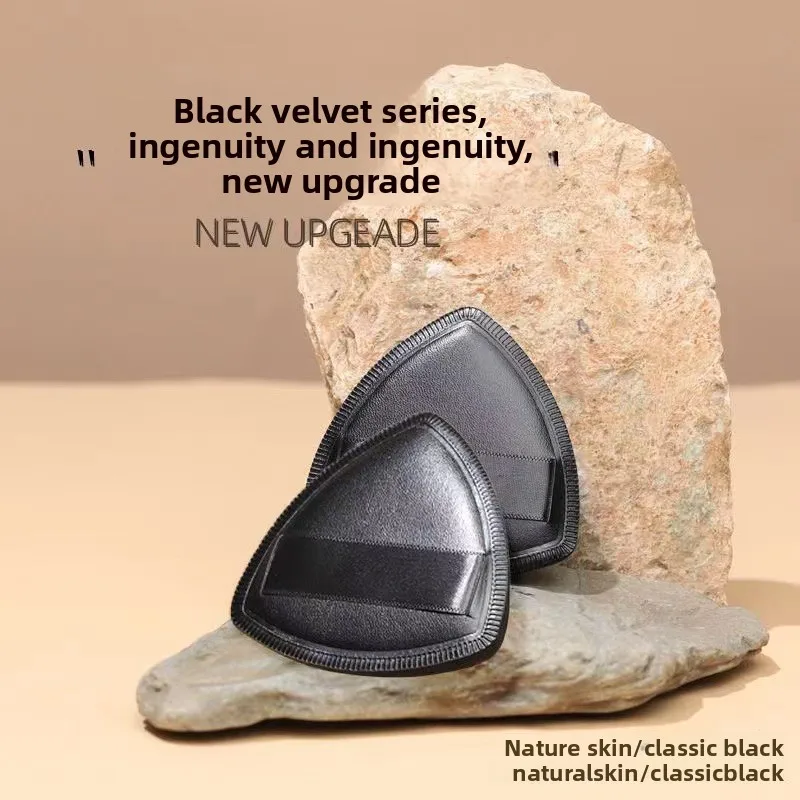 10 stuks driehoekige poederdons nat droog gebruik voor losse poeder vloeibare cosmetische zachte pluche poederdons make-up foundation nieuw in de trend