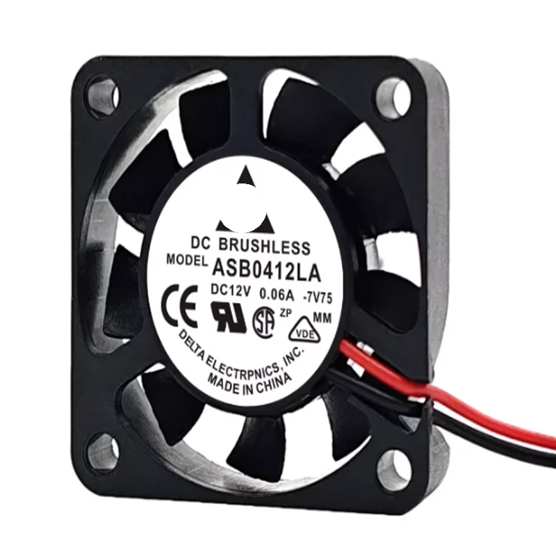 1PCS-5PCS  ASB0412LA 4CM Fan Ultra Quiet 40*40*10 DC12V 0.06A Cooling Small Fan 2 Wires 3 Wires 4 Wires