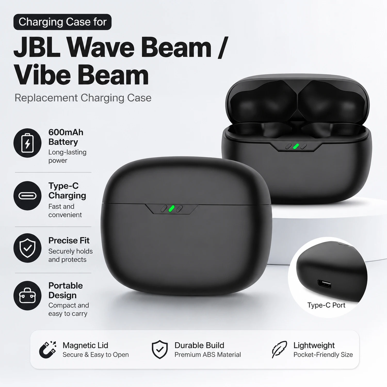 Earbuds Charging Case - Earbuds Charging Case Replacement for JBL