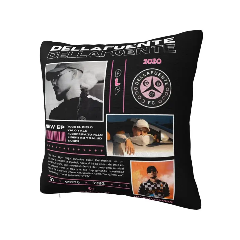 Rapper Dellafuente Bootleg Cushion Cover 66x66 cm Polyester Soft Throw Pillow Case For Sofa Living Room Decoration Pillowslip