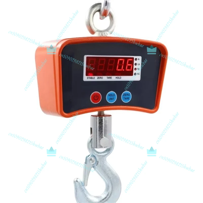 Digital Hanging Scale  Portable Electronic Crane Scale Weight Heavy Duty Industrial Weighing Hook