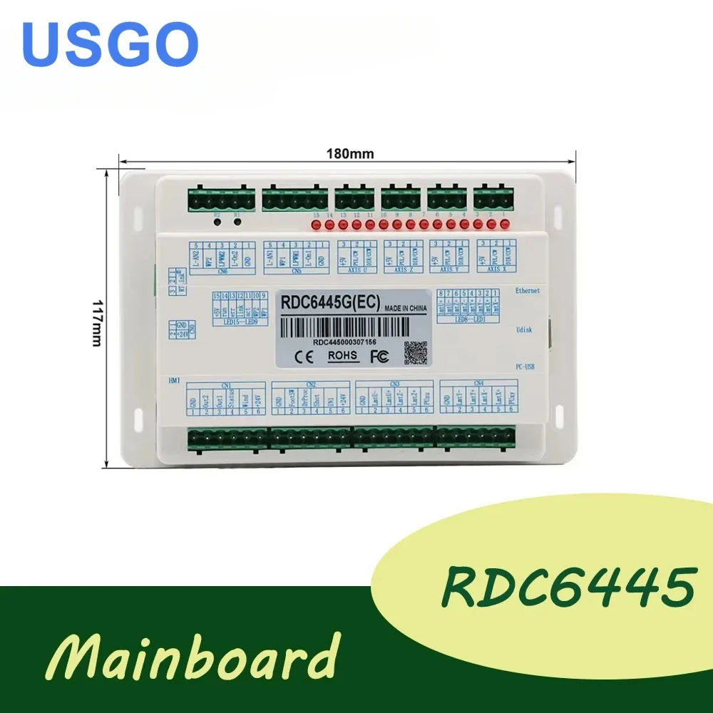 USGO Ruida Mainboard for RD6445G RDC6442G RDC6442S Co2 Laser Controller for Laser Engraving and Cutting Machine