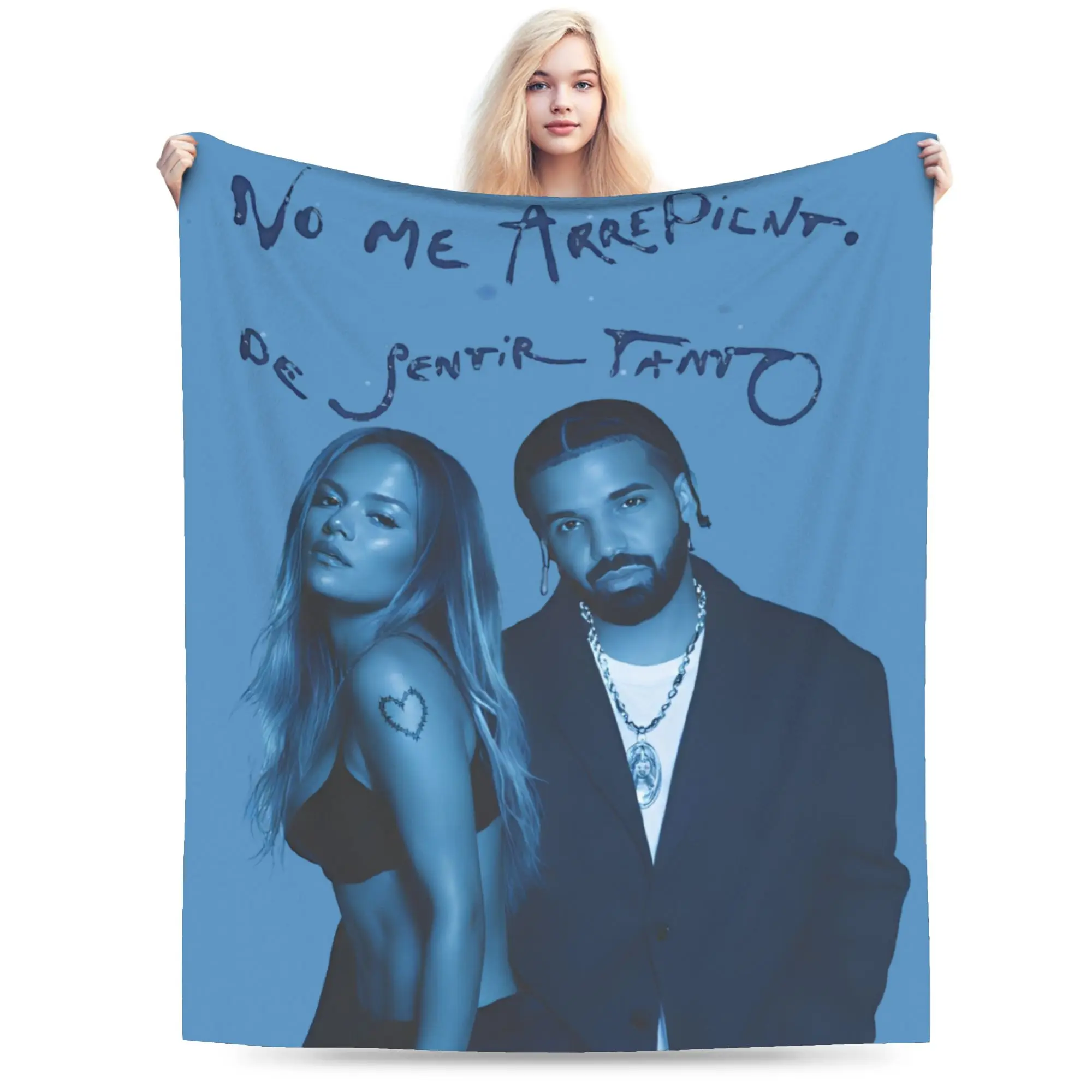 No Me Arrepiento De Sentir Tanto Karols G NMADST Blankets  Thin Coral Fleece Plush Healing Present  Throw Blanket Bedding Throws