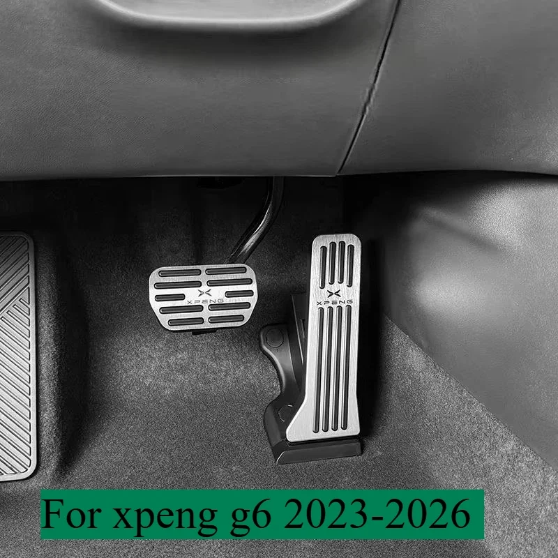 For Xpeng G6 2023-2026 Accelerator brake pedal Interior modification Accelerator brake antiskid Foot pedal Accessories