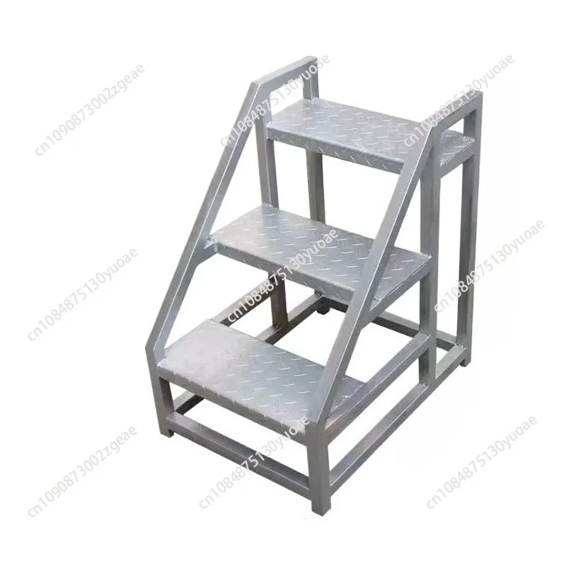 Steps with wheels Ladder Industrial ladder Handrail Thickened climbing engineering Two or three steps Outdoor